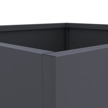 Vasos/floreiras 2 pcs 32x30x29 cm aço antracite