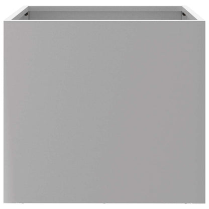 Vasos/floreiras 2 pcs 32x30x29 cm aço galvanizado prateado