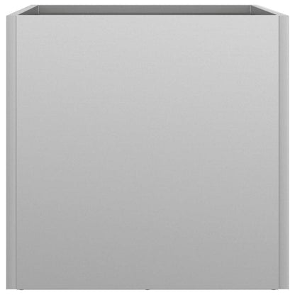 Vasos/floreiras 2 pcs 32x30x29 cm aço galvanizado prateado