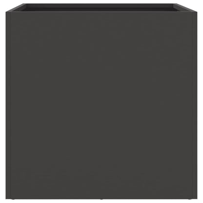 Vasos/floreiras 2 pcs 42x40x39 cm aço preto