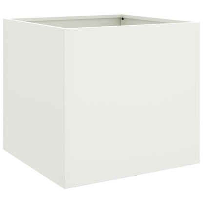 Vasos/floreiras 2 pcs 42x40x39 cm aço branco