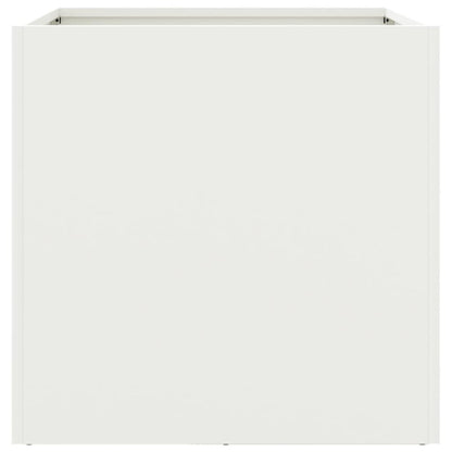 Vasos/floreiras 2 pcs 42x40x39 cm aço branco