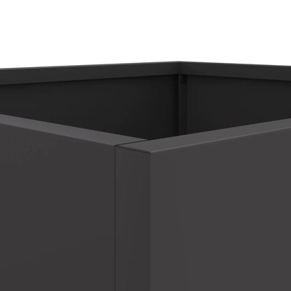 Vaso/floreira 49x47x46 cm aço preto