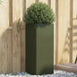 Vaso/floreira 32x29x75 cm aço verde azeitona