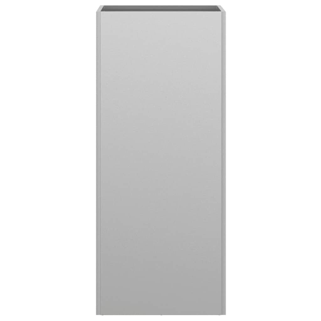 Vaso/floreira 32x29x75 cm aço galvanizado prateado