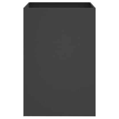 Vaso/floreira 52x48x75 cm aço preto