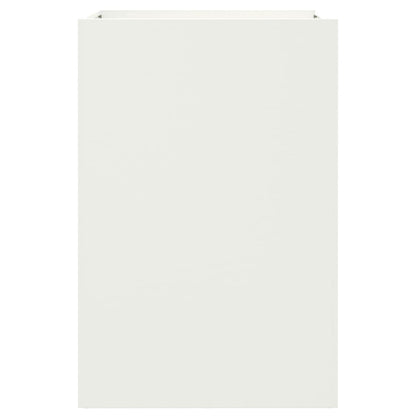 Vaso/floreira 52x48x75 cm aço branco