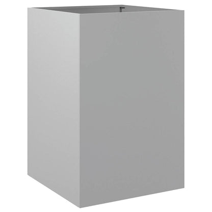 Vaso/floreira 52x48x75 cm aço galvanizado prateado