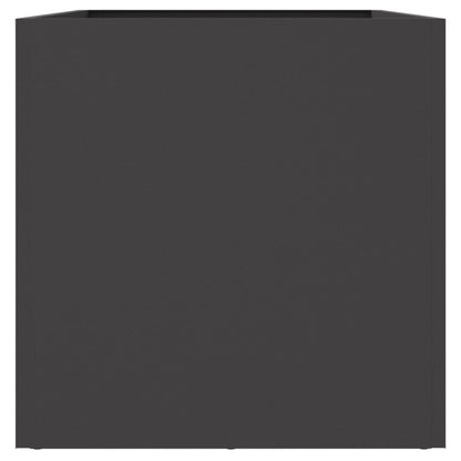 Vaso/floreira 62x30x29 cm aço preto