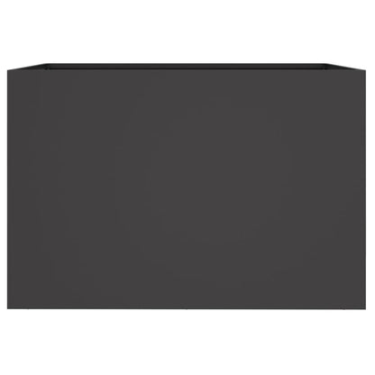 Vaso/floreira 62x40x39 cm aço preto