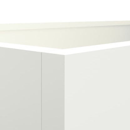 Vaso/floreira 62x40x39 cm aço branco