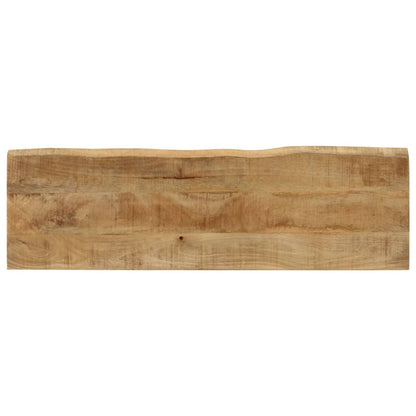 Banco com bordas vivas 105 cm madeira de mangueira maciça
