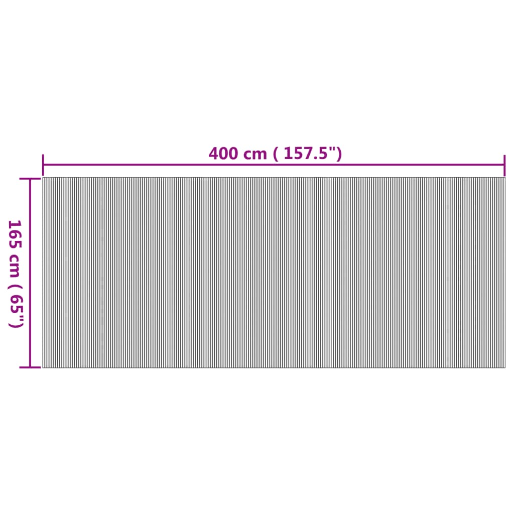Divisória 165x400 cm bambu cor natural