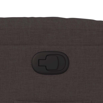 Poltrona reclinável tecido castanho-escuro