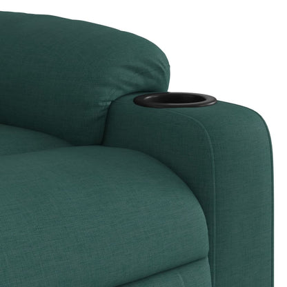 Poltrona reclinável tecido verde-escuro