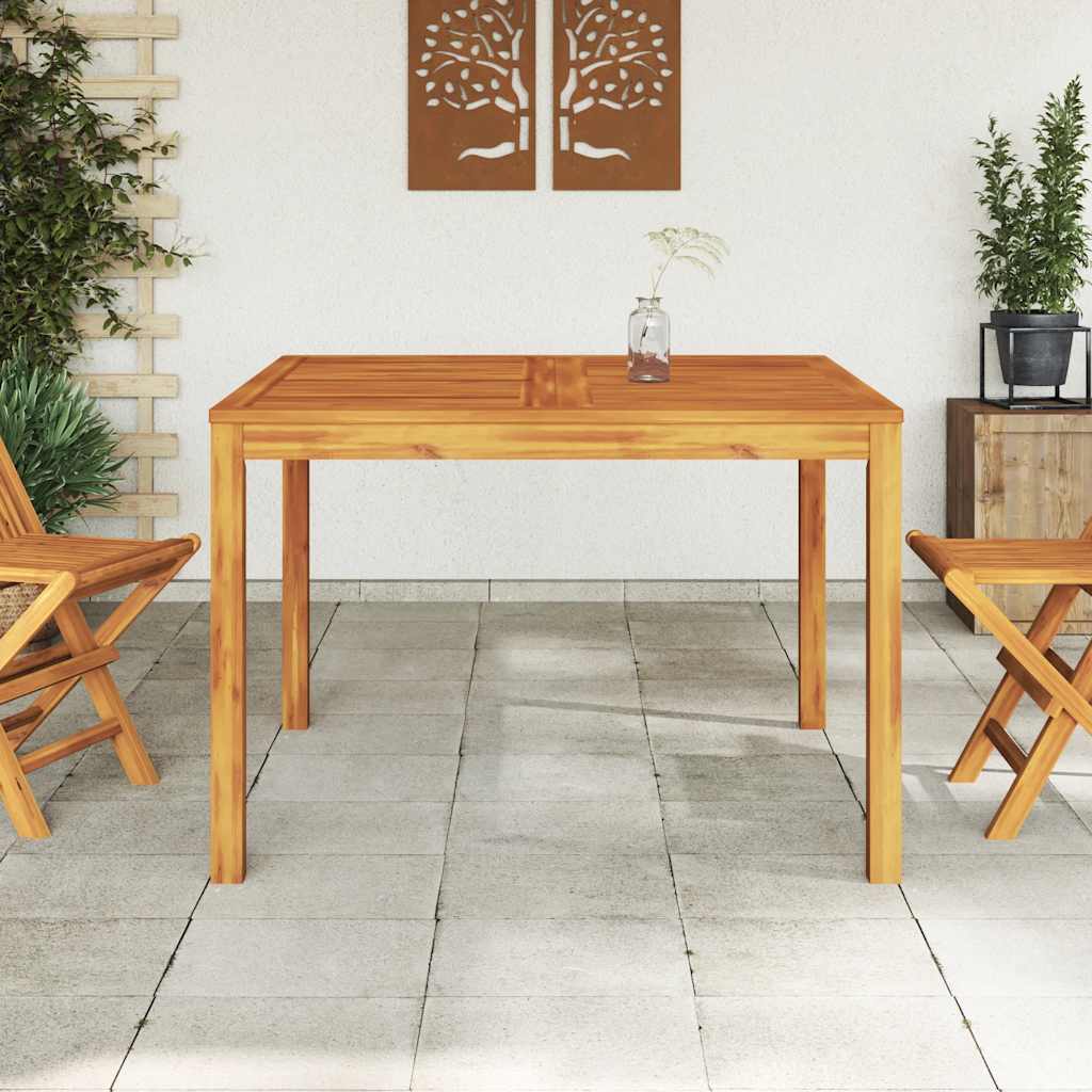 Mesa de jantar p/ jardim 110x110x75 cm madeira de acácia maciça