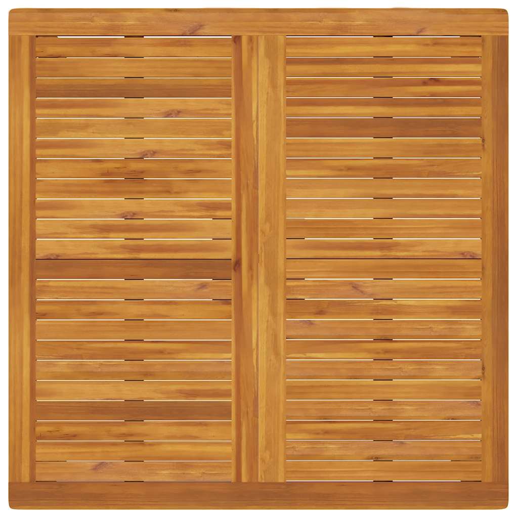 Mesa de jantar p/ jardim 110x110x75 cm madeira de acácia maciça