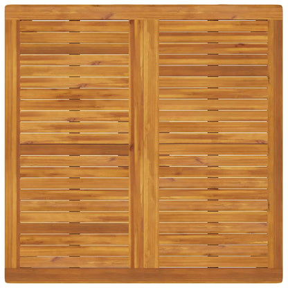 Mesa de jantar p/ jardim 110x110x75 cm madeira de acácia maciça