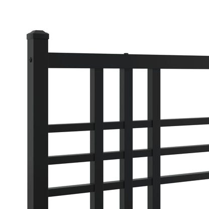 Cabeceira de cama 75 cm metal preto