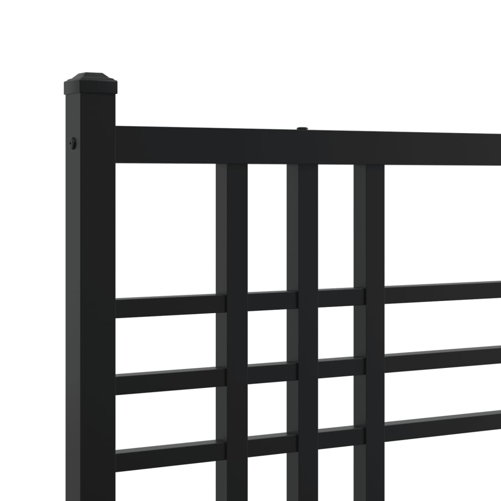Cabeceira de cama 193 cm metal preto
