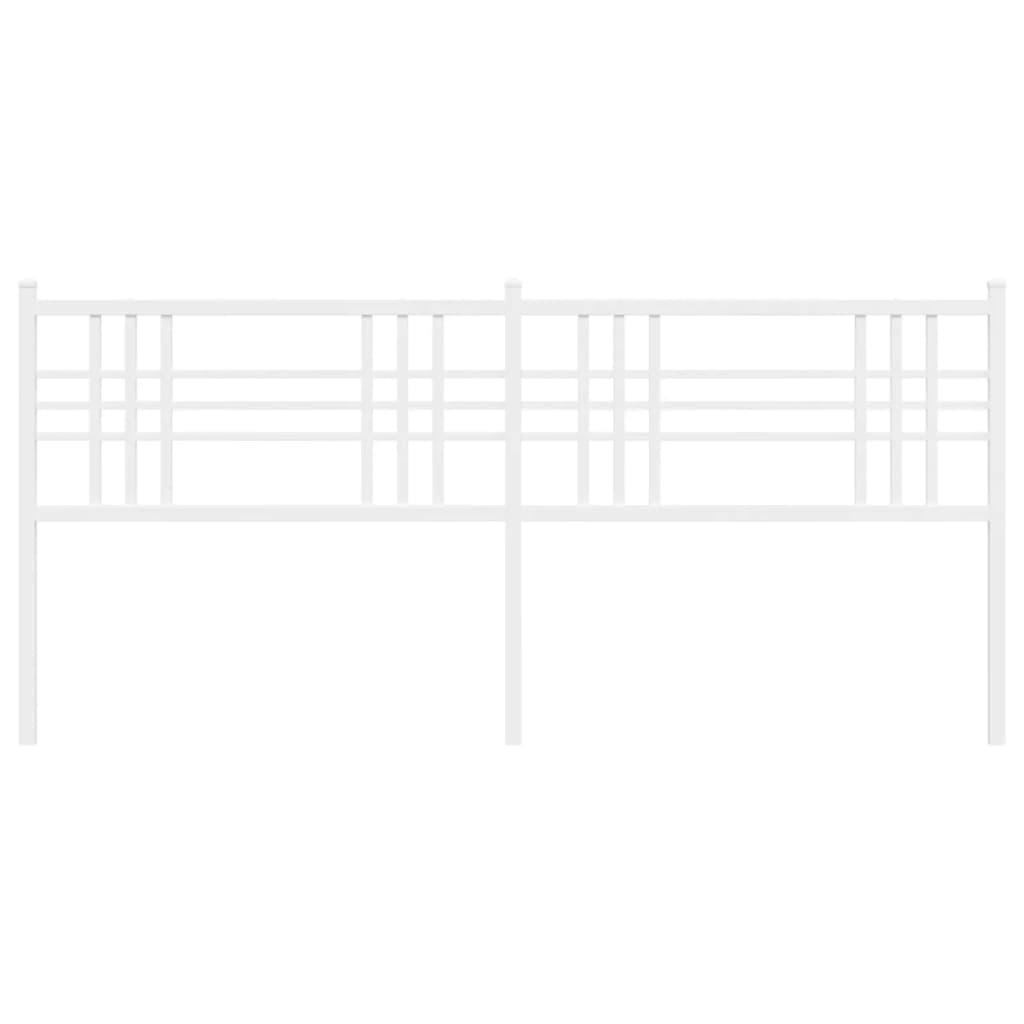 Cabeceira de cama 180 cm metal branco