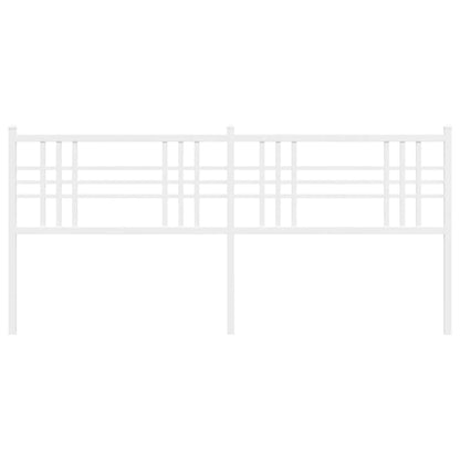 Cabeceira de cama 180 cm metal branco