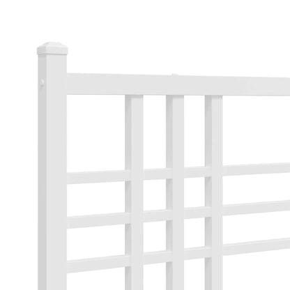Cabeceira de cama 180 cm metal branco