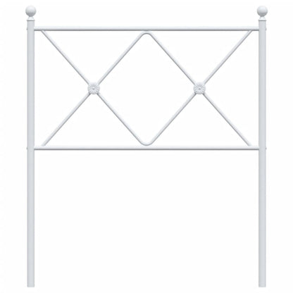 Cabeceira de cama 75 cm metal branco