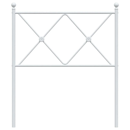 Cabeceira de cama 80 cm metal branco