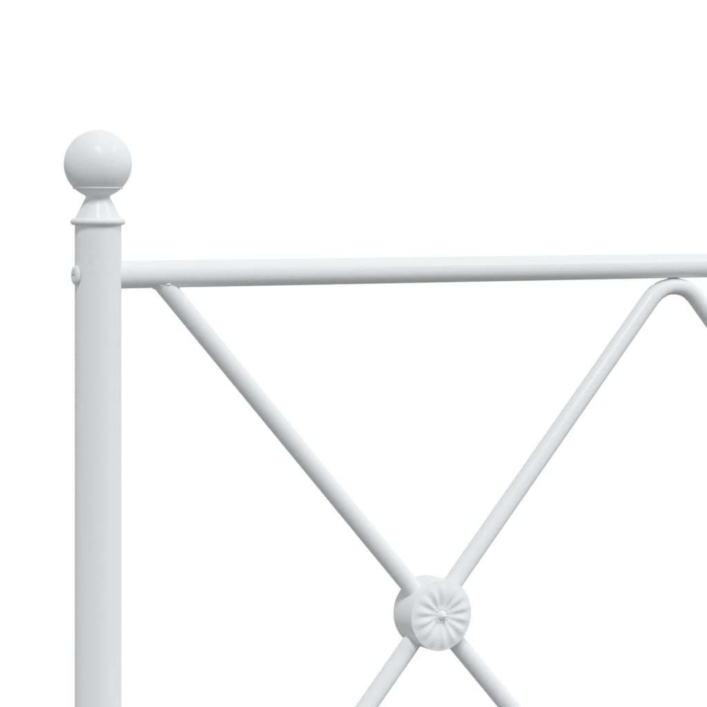 Cabeceira de cama 107 cm metal branco