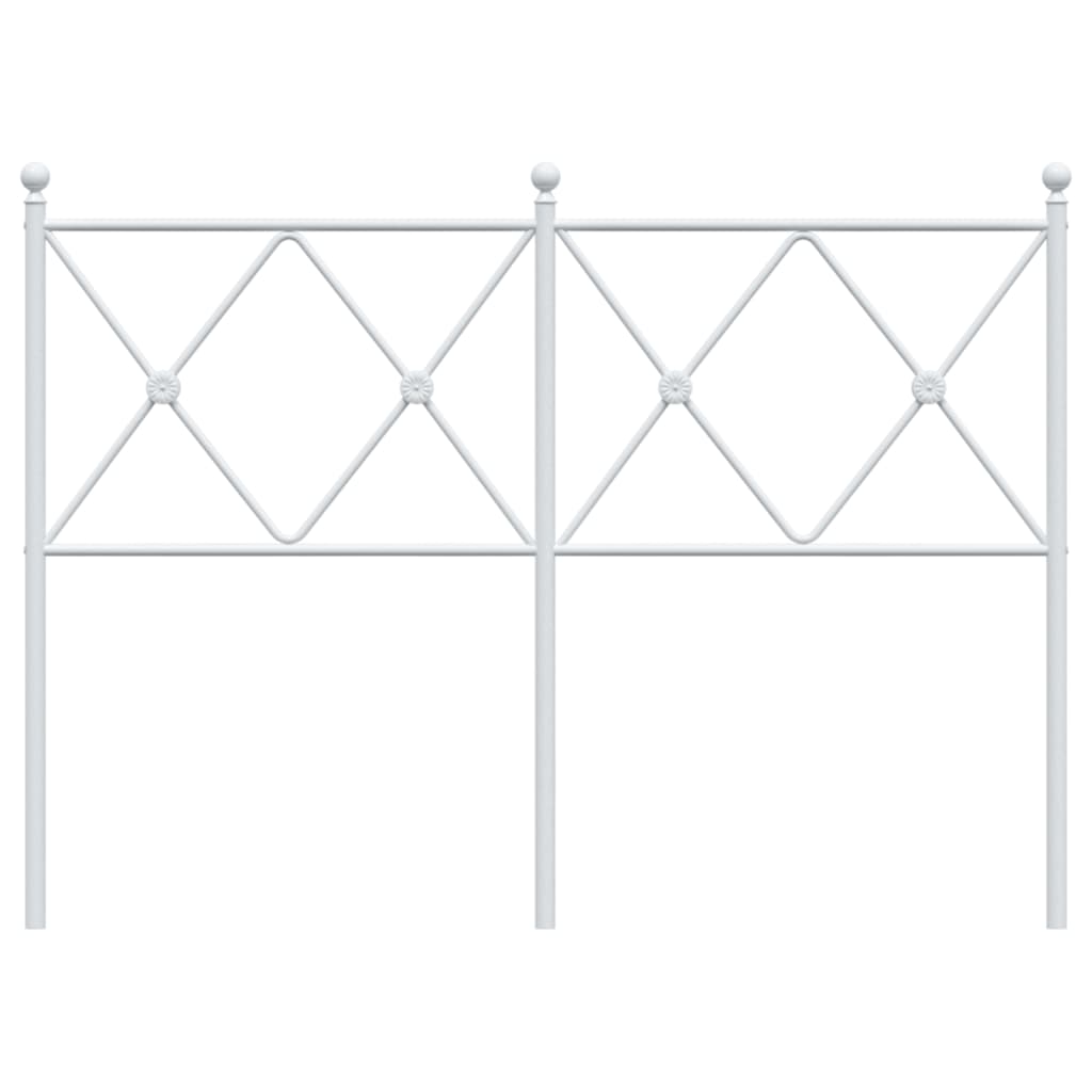 Cabeceira de cama 120 cm metal branco
