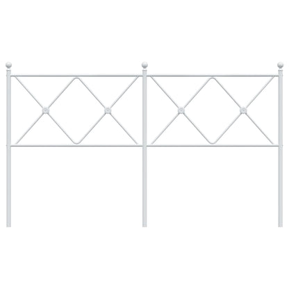 Cabeceira de cama 150 cm metal branco