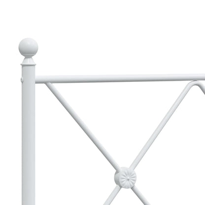 Cabeceira de cama 150 cm metal branco