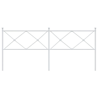Cabeceira de cama 200 cm metal branco
