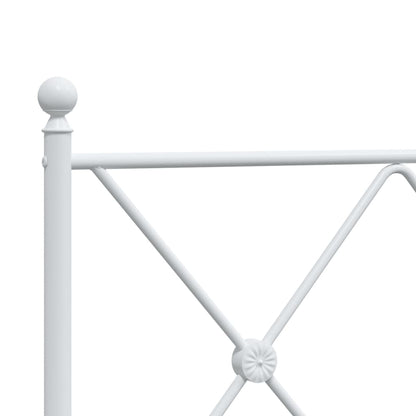 Cabeceira de cama 200 cm metal branco