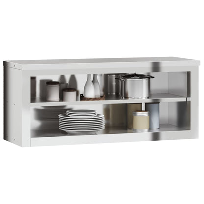 Armário de parede para cozinha com prateleira aço inoxidável