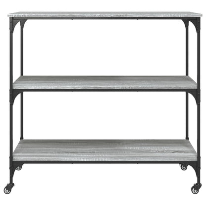 Carrinho cozinha 102x50x95 cm derivados madeira cinza sonoma