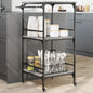 Carrinho cozinha 60,5x50x105 cm derivados madeira cinza sonoma