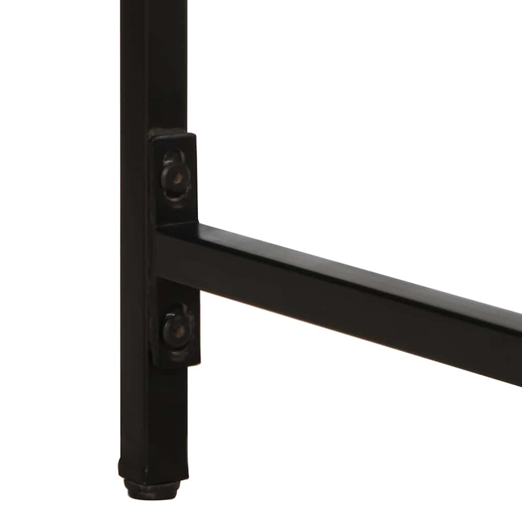 Mesa de jantar 140x70x75 cm madeira de mangueira maciça áspera