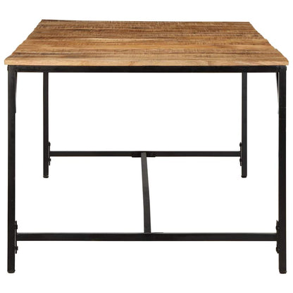 Mesa de jantar 200x100x75 cm madeira de mangueira maciça áspera