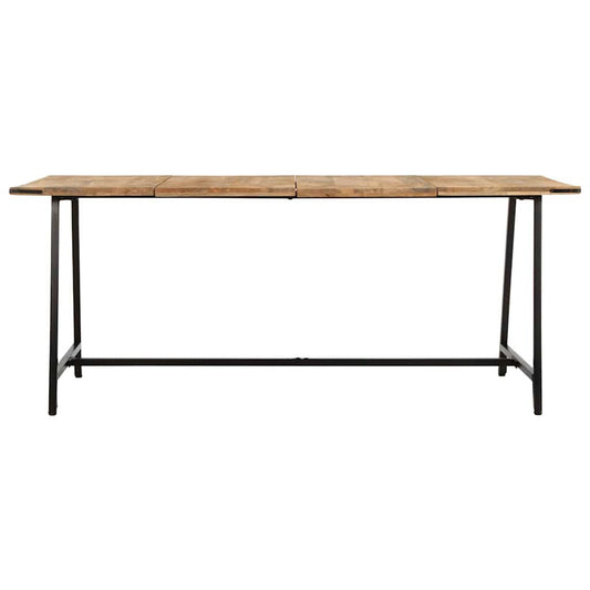 Mesa de jantar 180x90x75 cm madeira de mangueira maciça