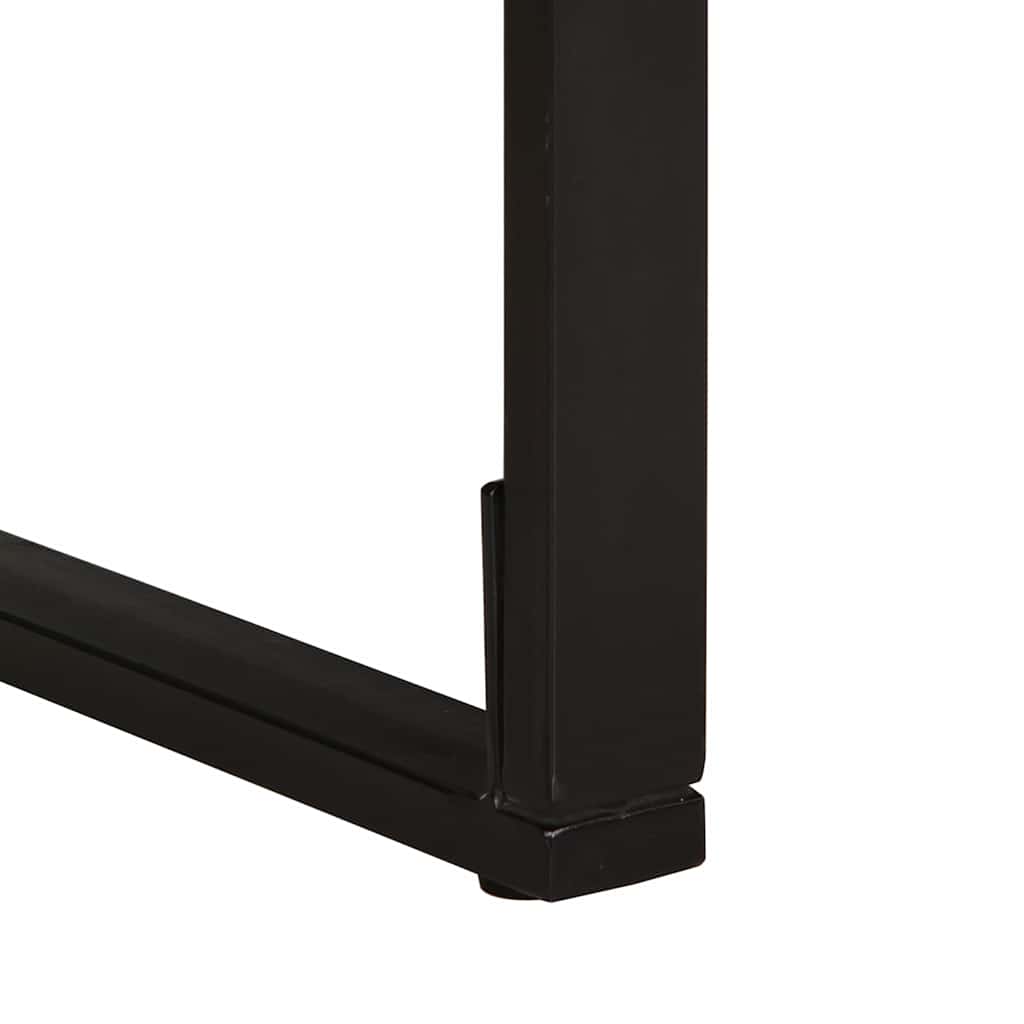 Mesa de jantar 140x70x75 cm madeira maciça de acácia