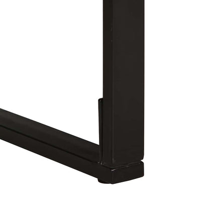 Mesa de jantar 140x70x75 cm madeira maciça de acácia