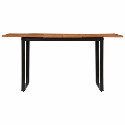 Mesa de jantar 160x80x75 cm Madeira maciça de Acácia