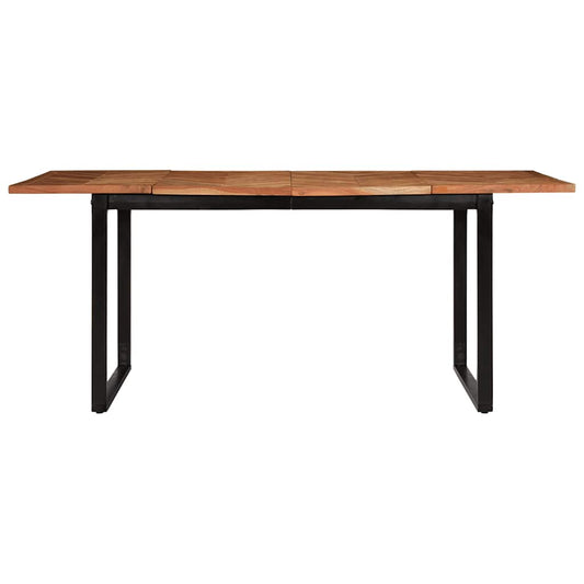 Mesa de jantar 180x90x75 cm madeira de acácia maciça