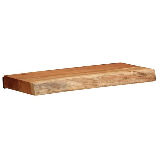 Prateleiras parede 2 pcs 40x20x3,5 cm madeira de acácia maciça