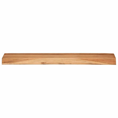 Prateleiras parede 2 pcs 60x20x3,5 cm madeira de acácia maciça