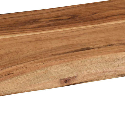 Prateleiras parede 2 pcs 60x20x3,5 cm madeira de acácia maciça