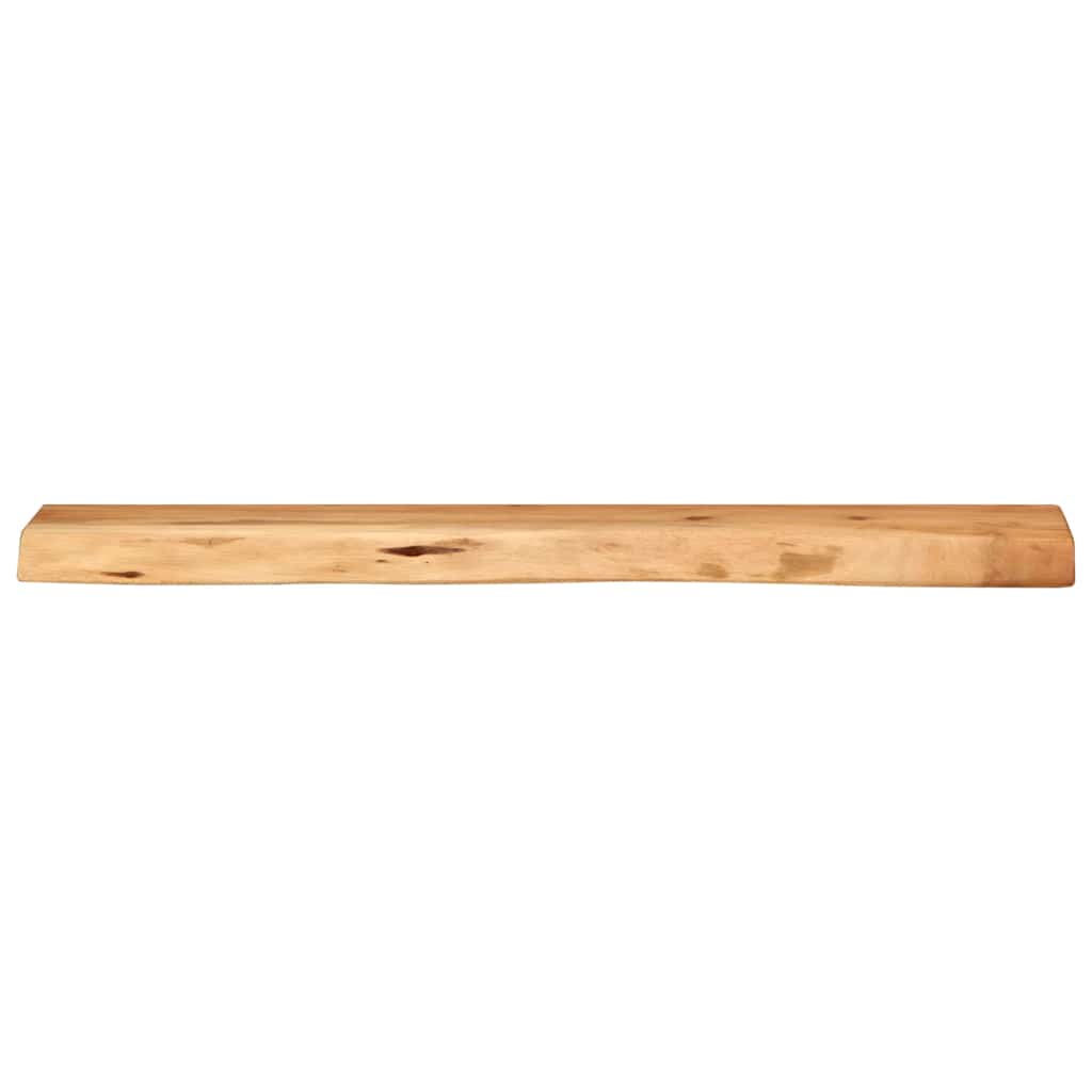 Prateleiras parede 2 pcs 80x20x3,5 cm madeira de acácia maciça