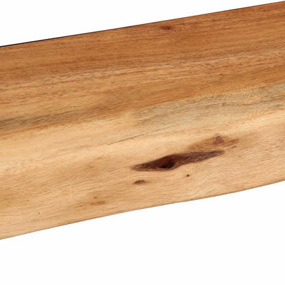 Prateleiras parede 2 pcs 80x20x3,5 cm madeira de acácia maciça